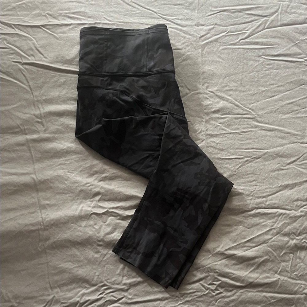 Lululemon Black Camouflage Leggings